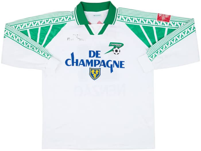 1999-00 Yverdon Sport Match Issue Home L/S Shirt Nenzao #21