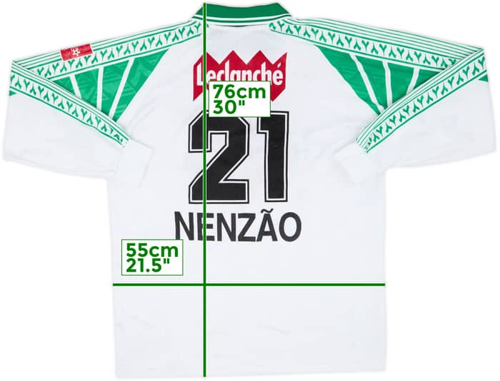 1999-00 Yverdon Sport Match Issue Home L/S Shirt Nenzao #21