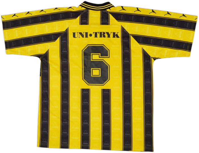 1996-98 Aarhus Fremad Match Issue Home Shirt #6