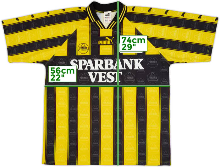 1996-98 Aarhus Fremad Match Issue Home Shirt #6