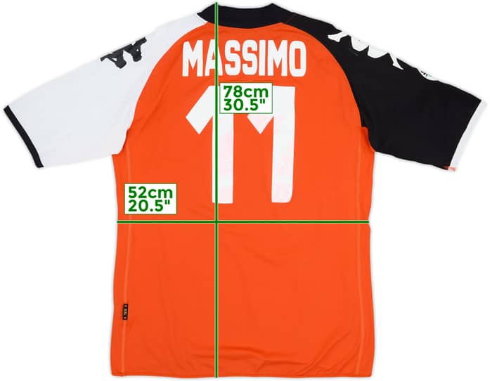 2009-10 Siena Away Shirt Massimo #11 - 7/10 - (XXL)