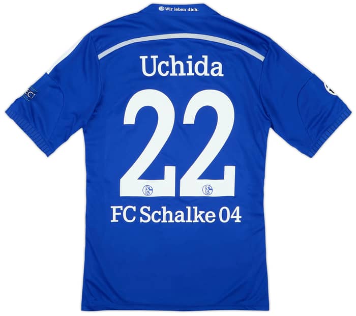2014-16 Schalke Home Shirt Uchida #22 - 8/10 - (S)