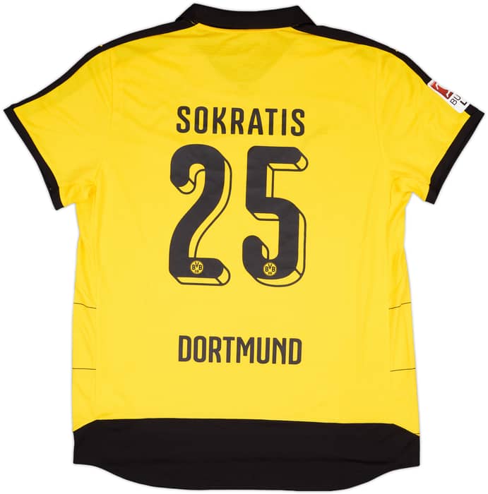 2015-16 Borussia Dortmund Home Shirt Sokratis #25 (XXL)