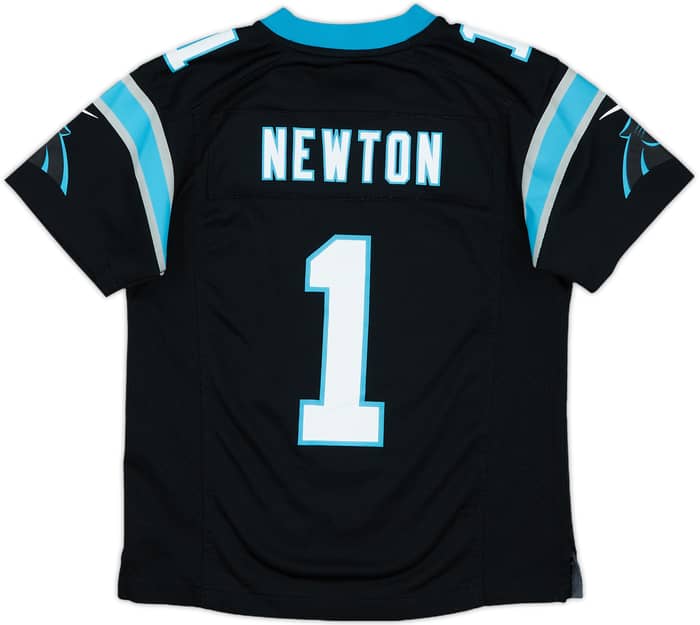 2012-19 Carolina Panthers Newton #1 Nike Game Home Jersey - 8/10 - (S.Boys)