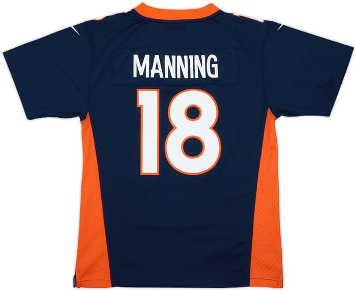 2012 Denver Broncos Manning #18 Nike Game Alternate Jersey - 9/10 - (M.Boys)