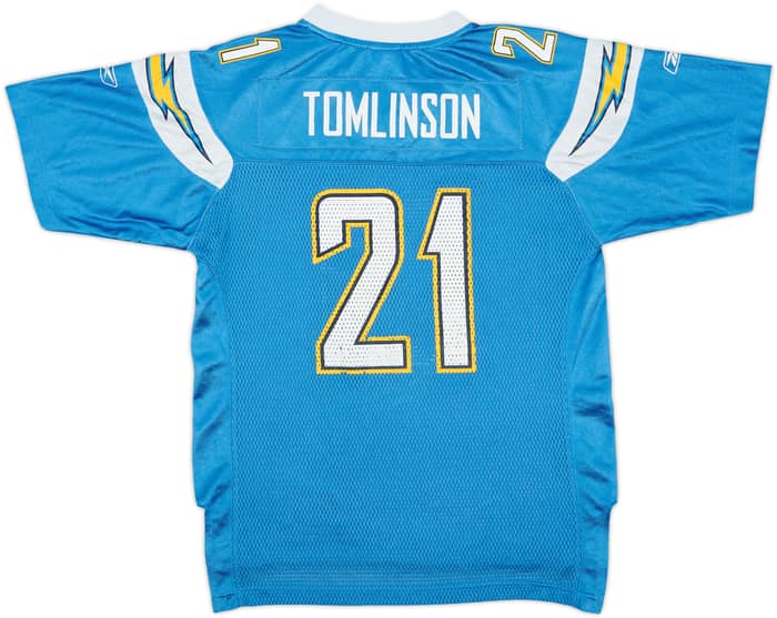 2007 San Diego Chargers Tomlinson #21 Reebok On Field Alternate Jersey - 8/10 - (L.Boys)