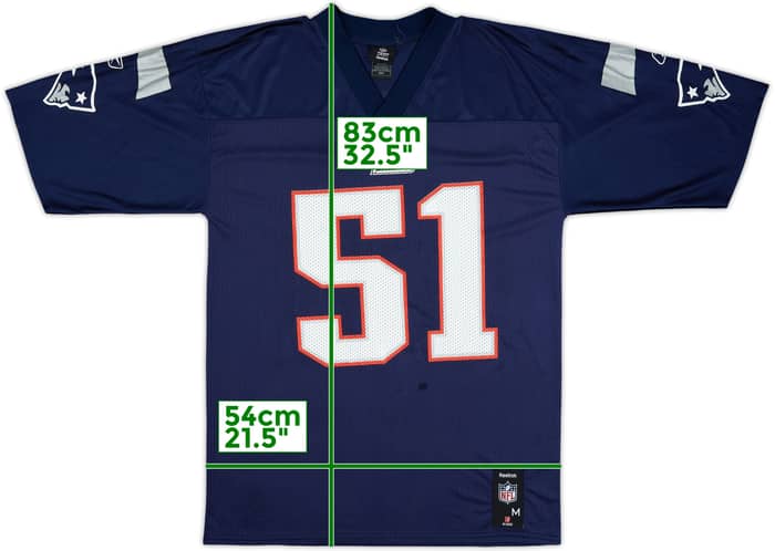 2008-11 New England Patriots Mayo #51 Reebok Replica Home Jersey - 7/10 - (M)