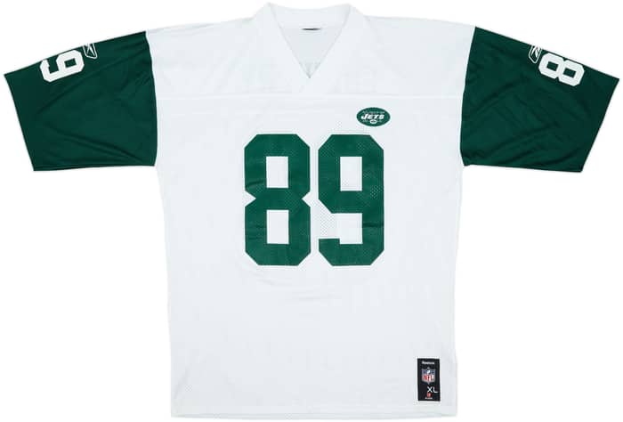 2008-10 New York Jets Cotchery #89 Reebok Replica Away Jersey - 8/10 - (XL)