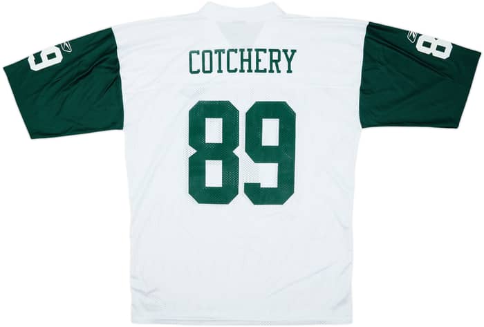 2008-10 New York Jets Cotchery #89 Reebok Replica Away Jersey - 8/10 - (XL)