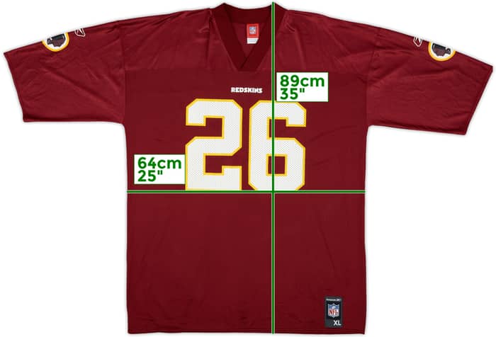 2005-06 Washington Redskins Portis #26 Reebok Replica Home Jersey - 9/10 - (XL)