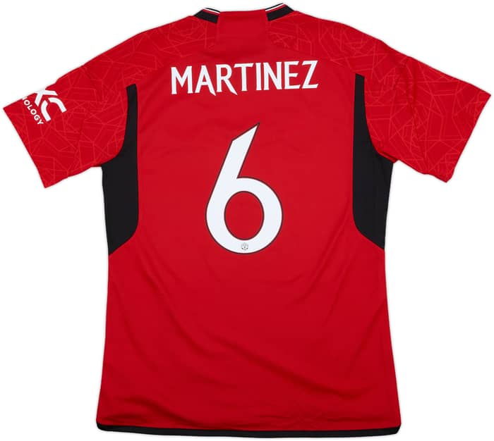 2023-24 Manchester United Home Shirt Martinez #6 - 10/10 - (L)