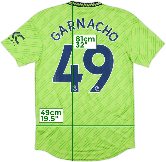 2022-23 Manchester United Authentic Third Garnacho #49 (S)