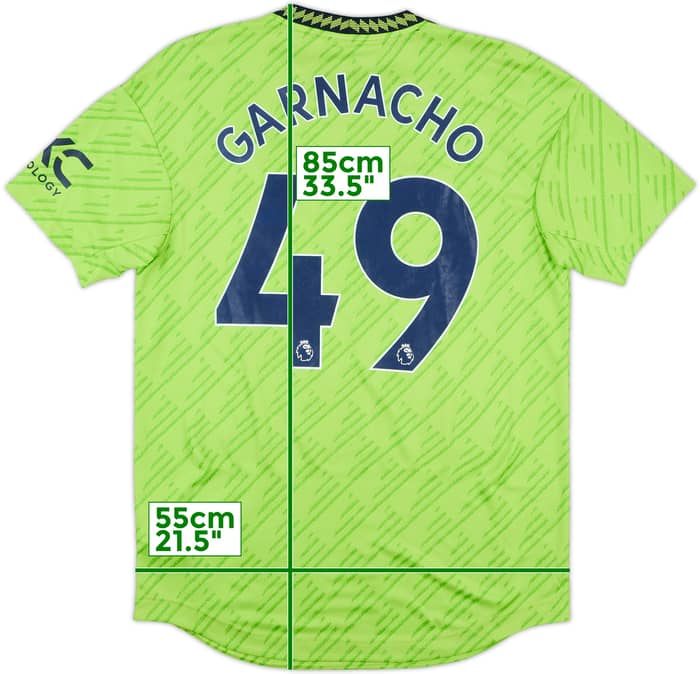 2022-23 Manchester United Authentic Third Garnacho #49 - 8/10 - (M)