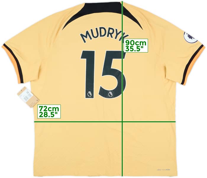 2022-23 Chelsea Authentic Third Shirt Mudryk #15 (3XL)
