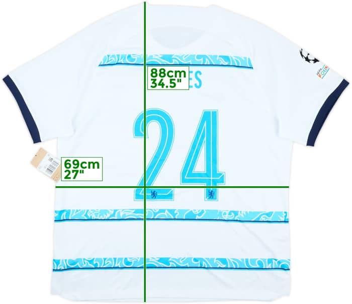 2022-23 Chelsea Away Shirt James #24 (XXL)