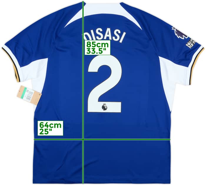 2023-24 Chelsea Home Shirt Disasi #2 (XL)