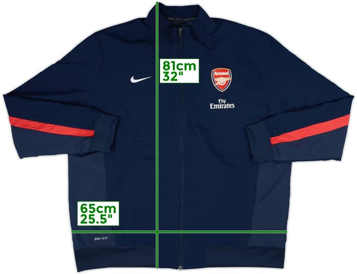 2013-14 Arsenal Nike Track Jacket - 10/10 - (XXL)