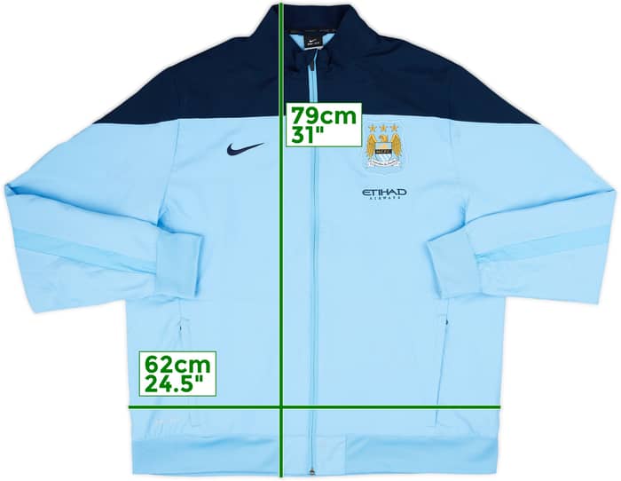 2013-14 Manchester City Nike Track Jacket - 7/10 - (XL)