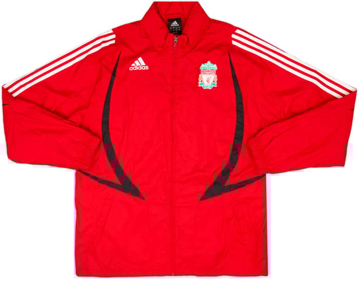 2007-08 Liverpool adidas Hooded Rain Jacket - 7/10 - (L)