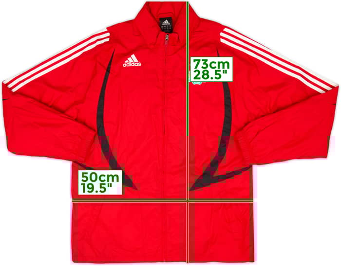 2007-08 Liverpool adidas Hooded Rain Jacket - 7/10 - (L)