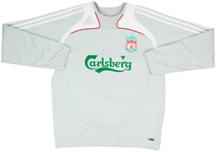 2008-09 Liverpool adidas Sweat Top - 7/10 - (M)