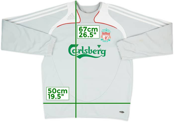 2008-09 Liverpool adidas Sweat Top - 7/10 - (M)