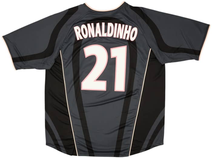 2001-02 Paris Saint-Germain Player Issue Third Shirt Ronaldinho #21 (XL)