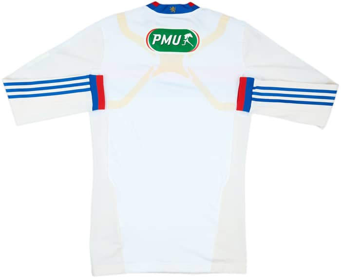 2011-12 Lyon Player Issue Techfit Coupe de France Home L/S Shirt - 7/10 - (XL)