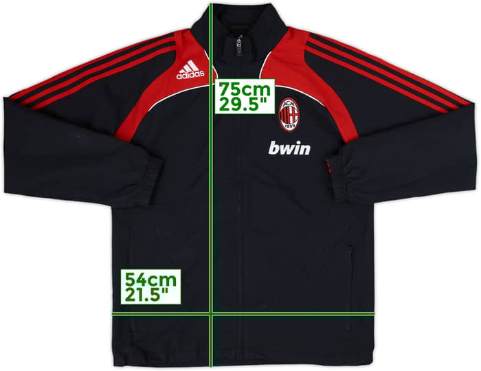 2008-09 AC Milan adidas Track Jacket - 8/10 - (S)