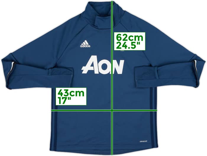 2016-17 Manchester United adidas Training Top - 7/10 - (S.Boys)