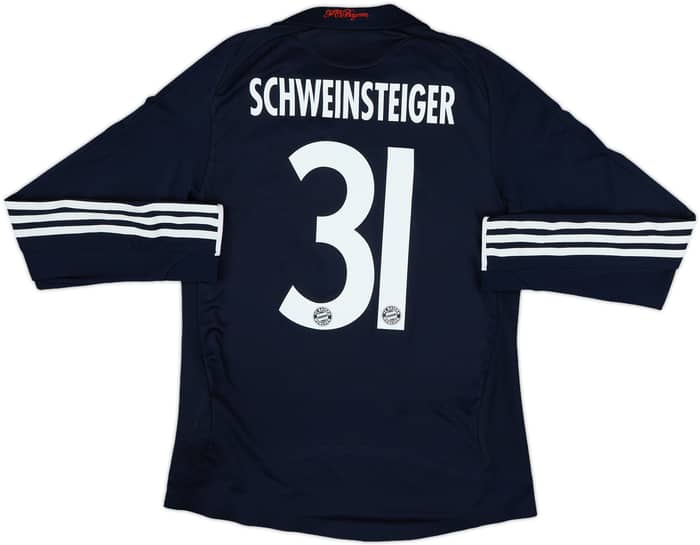 2008-09 Bayern Munich Player Issue Away L/S Shirt Schweinsteiger #31 - 8/10 - (S)