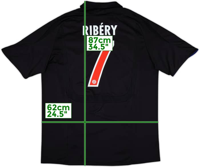 2007-08 Bayern Munich Third Shirt Ribery #7 - 6/10 - (XXL)