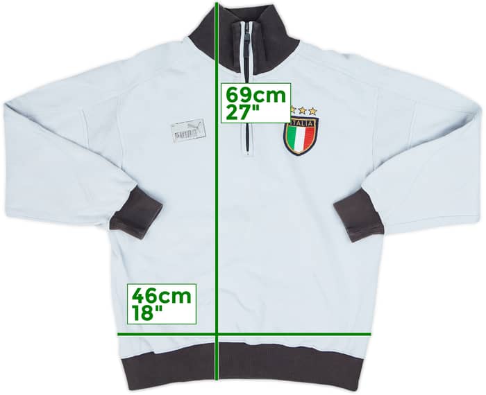 2003-04 Italy Puma 1/4 Zip Drill Top - 6/10 - (S)