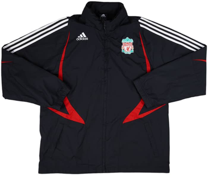 2007-08 Liverpool adidas Hooded Rain Jacket - 7/10 - (L)