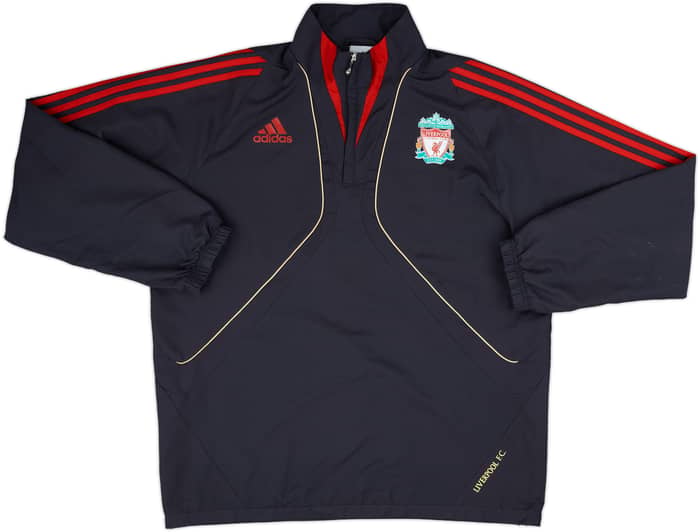 2009-10 Liverpool adidas 1/4 Zip Training Top - 8/10 - (L)