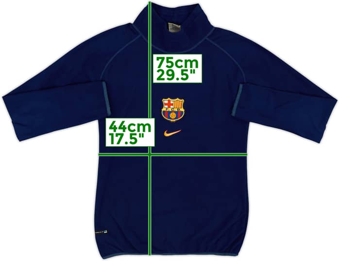 1998-00 Barcelona Nike Fleece Sweat Top - 6/10 - (S)