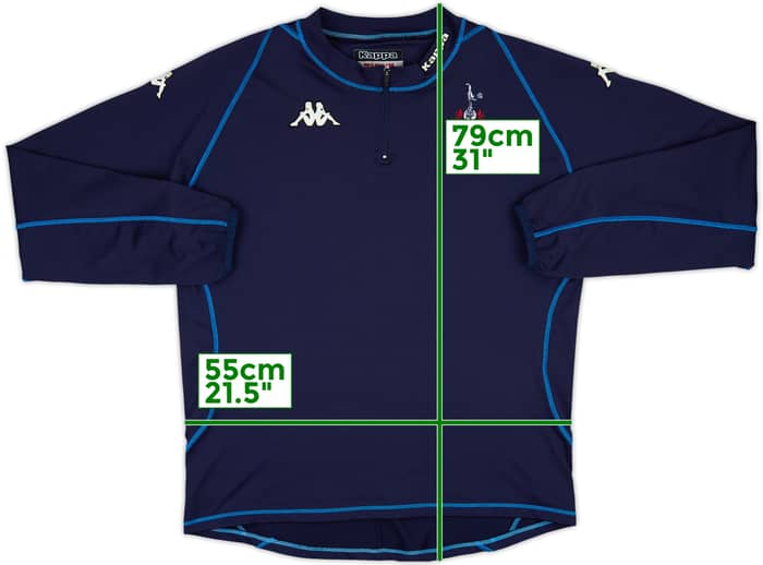 2004-05 Tottenham Kappa 1/4 Zip Drill Top - 8/10 - (M)