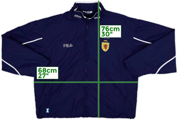 2000-02 Scotland Fila Track Jacket - 9/10 - (XL)