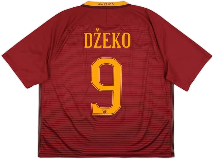 2016-17 Roma Home Shirt Dzeko #9 - 5/10 - (XL)