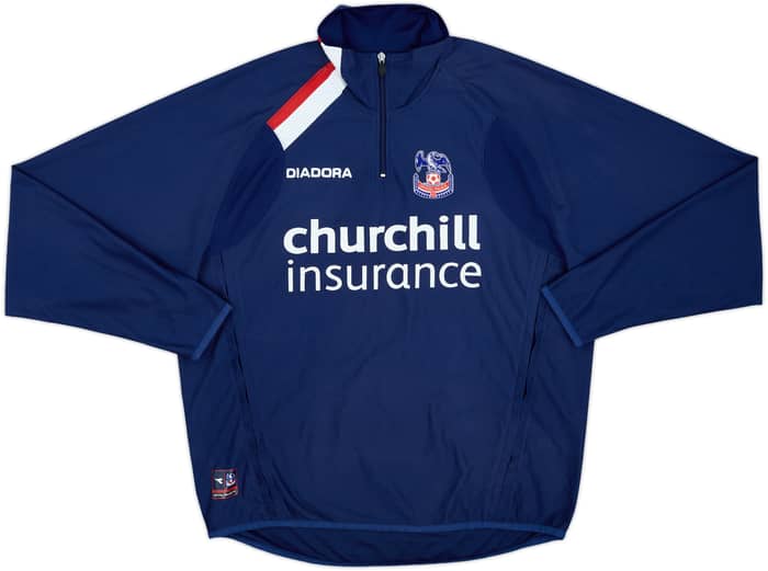 2006-07 Crystal Palace Diadora 1/4 Zip Training Top - 8/10 - (L)
