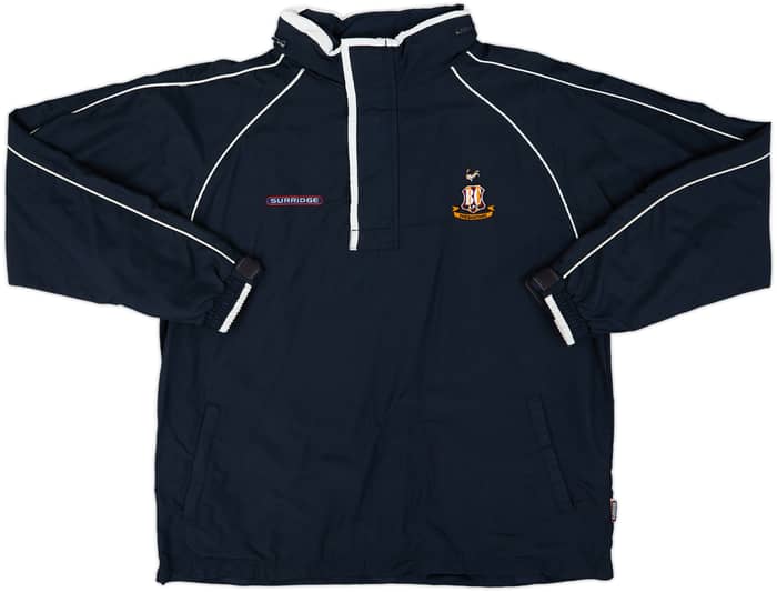 2005-06 Bradford City Surridge 1/4 Zip Rain Jacket - 8/10 - (L)
