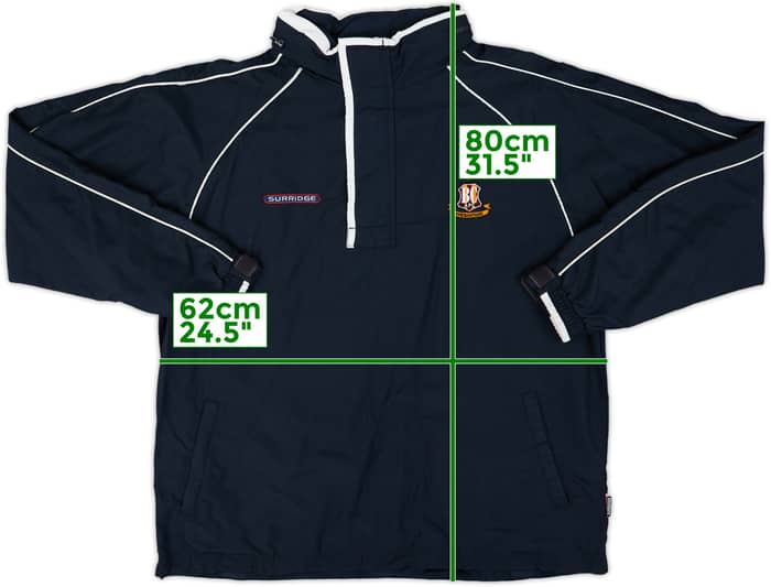 2005-06 Bradford City Surridge 1/4 Zip Rain Jacket - 8/10 - (L)