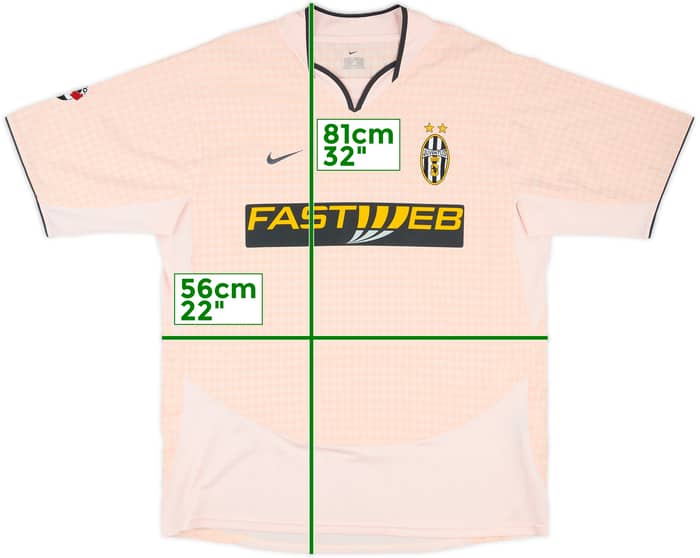 2003-04 Juventus Match Issue Away Shirt #18