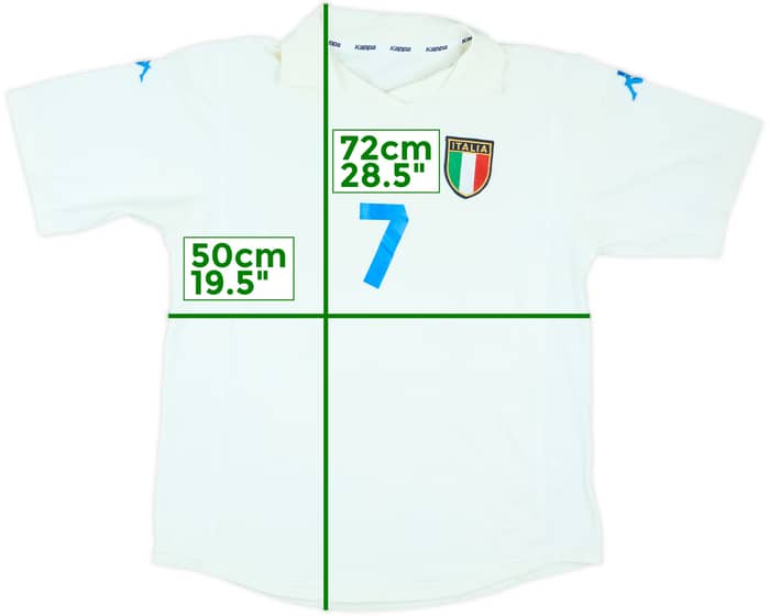 2002 Italy Match Issue Away Shirt #7