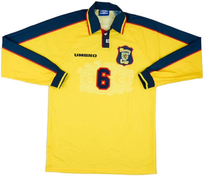 1996-98 Scotland Match Issue Away L/S Shirt #6