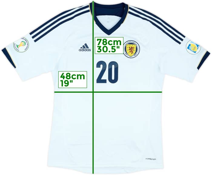 2012-14 Scotland Player Issue World Cup Qualifiers Away Shirt #20