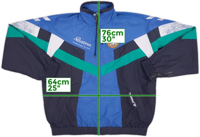 1996-97 Udinese Hummel Rain Jacket - 8/10 - (L)