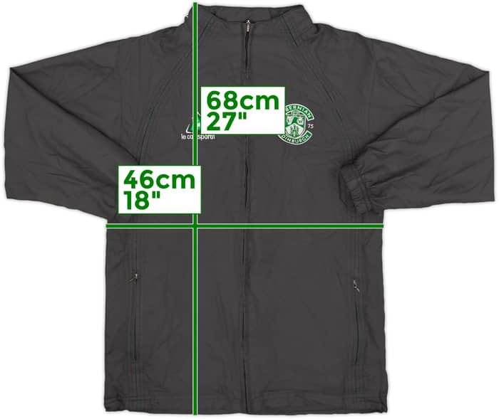 2005-06 Hibernian Le Coq Sportif Track Jacket - 8/10 - (S.Boys)
