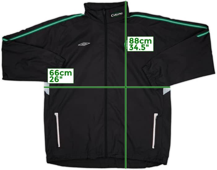 2004-05 Celtic Umbro Hooded Rain Jacket - 8/10 - (XL)