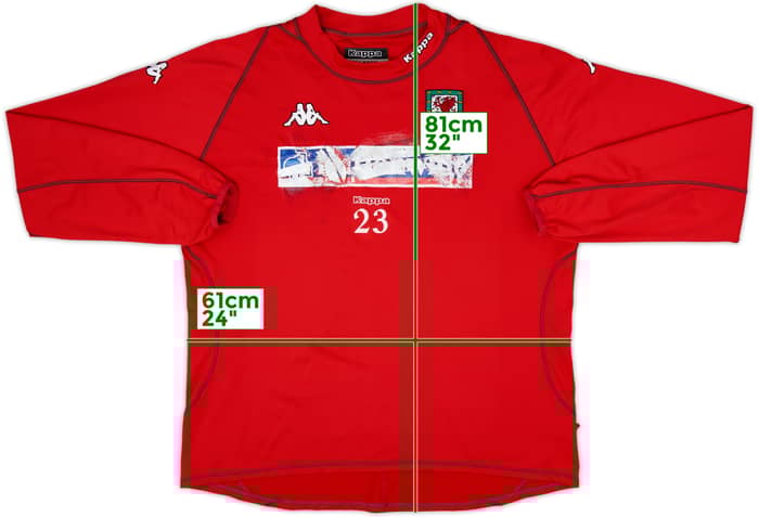 2004-05 Wales Player Issue Kappa Drill Top #23 - 4/10 - (XL)